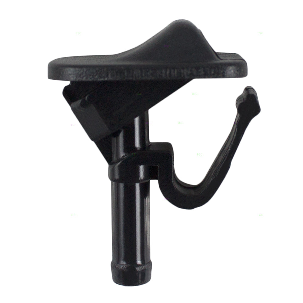 Brock Replacement Front Windshield Wiper Washer Spray Nozzle Single Center Unit Compatible with 2002-2012 Wrangler 47269 55156728AB