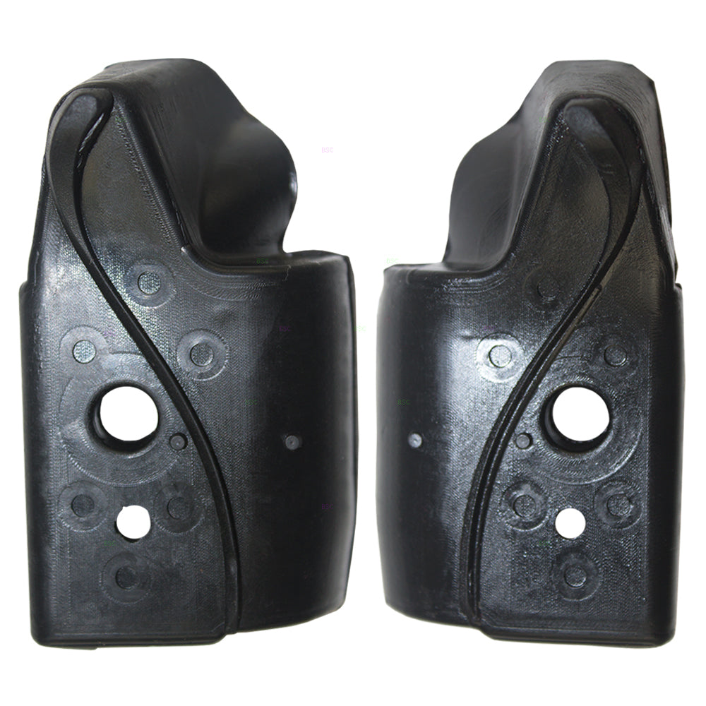 Brock Replacement Pair Set Side Panel Rear Corner Weatherstrip Hard Soft Top Rail Retainer Mucket Seals Compatible with Wrangler 55177257AB 55176524AC