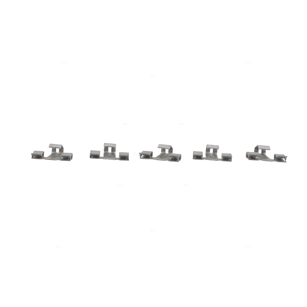 Brock Replacement 5 Piece Set Instrument Cluster Dash Panel Bezel Clips Compatible with 1500 2500 3500 Pickup Truck Durango Dakota 6504067