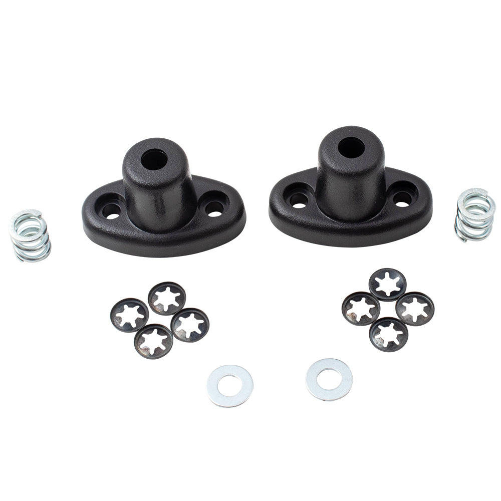 Brock Replacement Sun Visor Repair Bracket Kit Compatible with 1997-2002 Wrangler