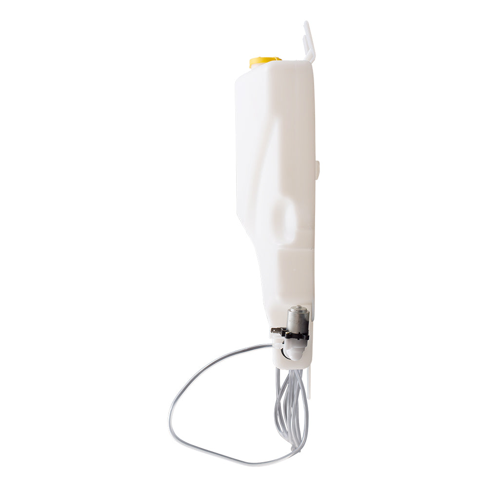 Brock Replacement Windshield Washer Reservoir with Cap and Pump without Sensor Hole Compatible with 1994-1999 1500/2500/3500