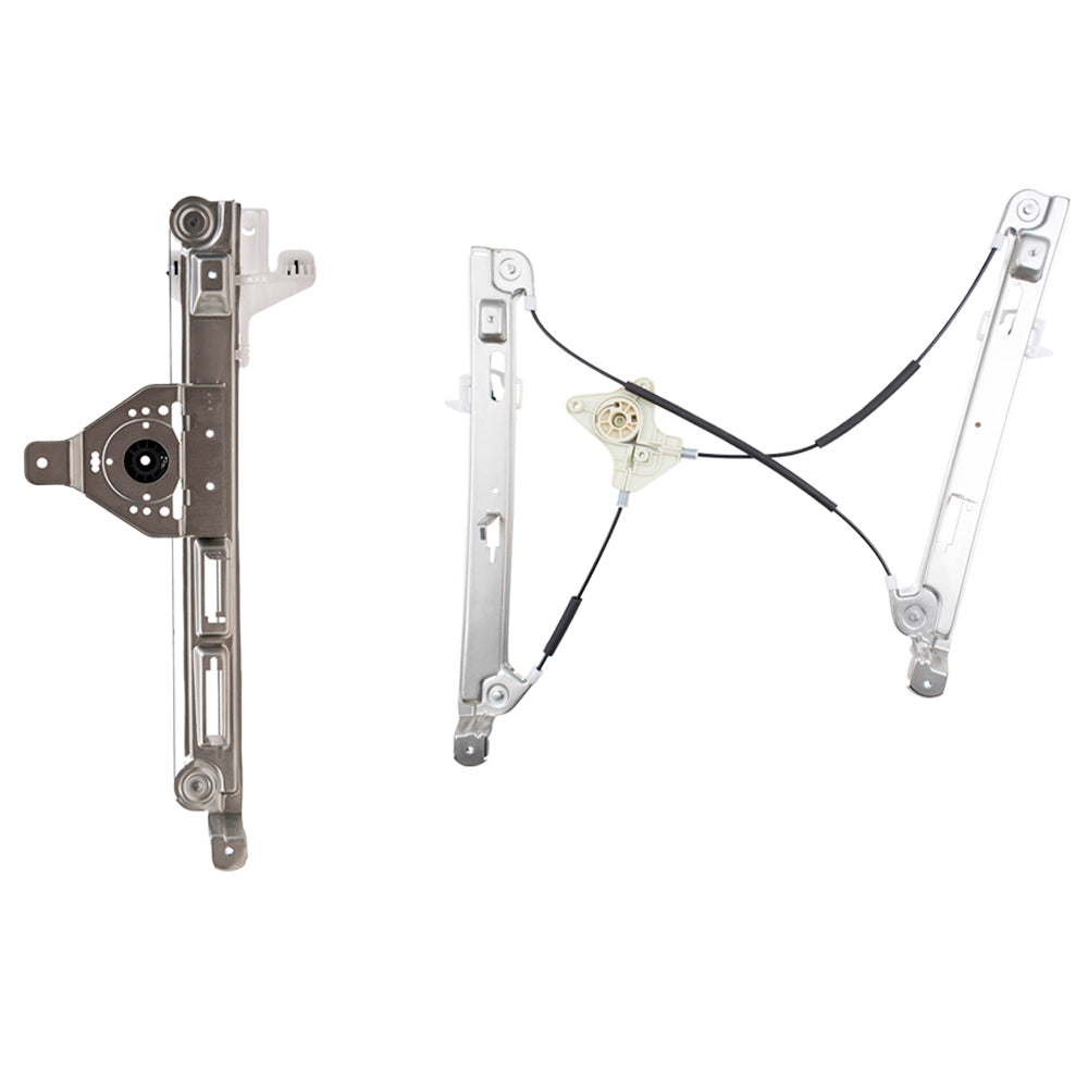 Brock Aftermarket Replacement Front and Rear Passenger Right Power Window Regulator Without Motor Set Compatible with 2007-2017 Compass MK