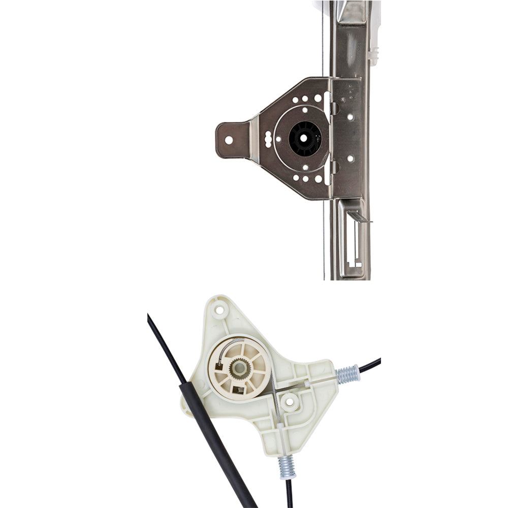 Brock Aftermarket Replacement Front and Rear Passenger Right Power Window Regulator Without Motor Set Compatible with 2007-2017 Compass MK