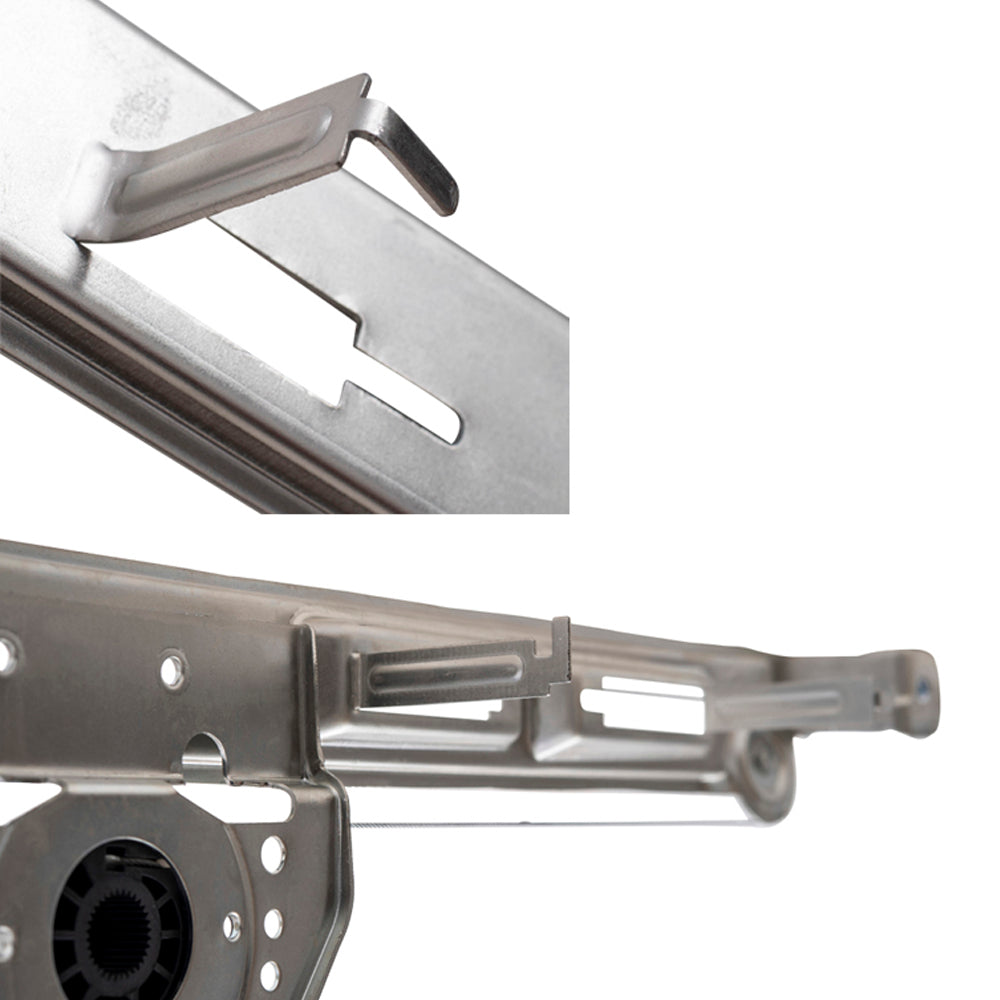 Brock Aftermarket Replacement Front and Rear Passenger Right Power Window Regulator Without Motor Set Compatible with 2007-2017 Compass MK