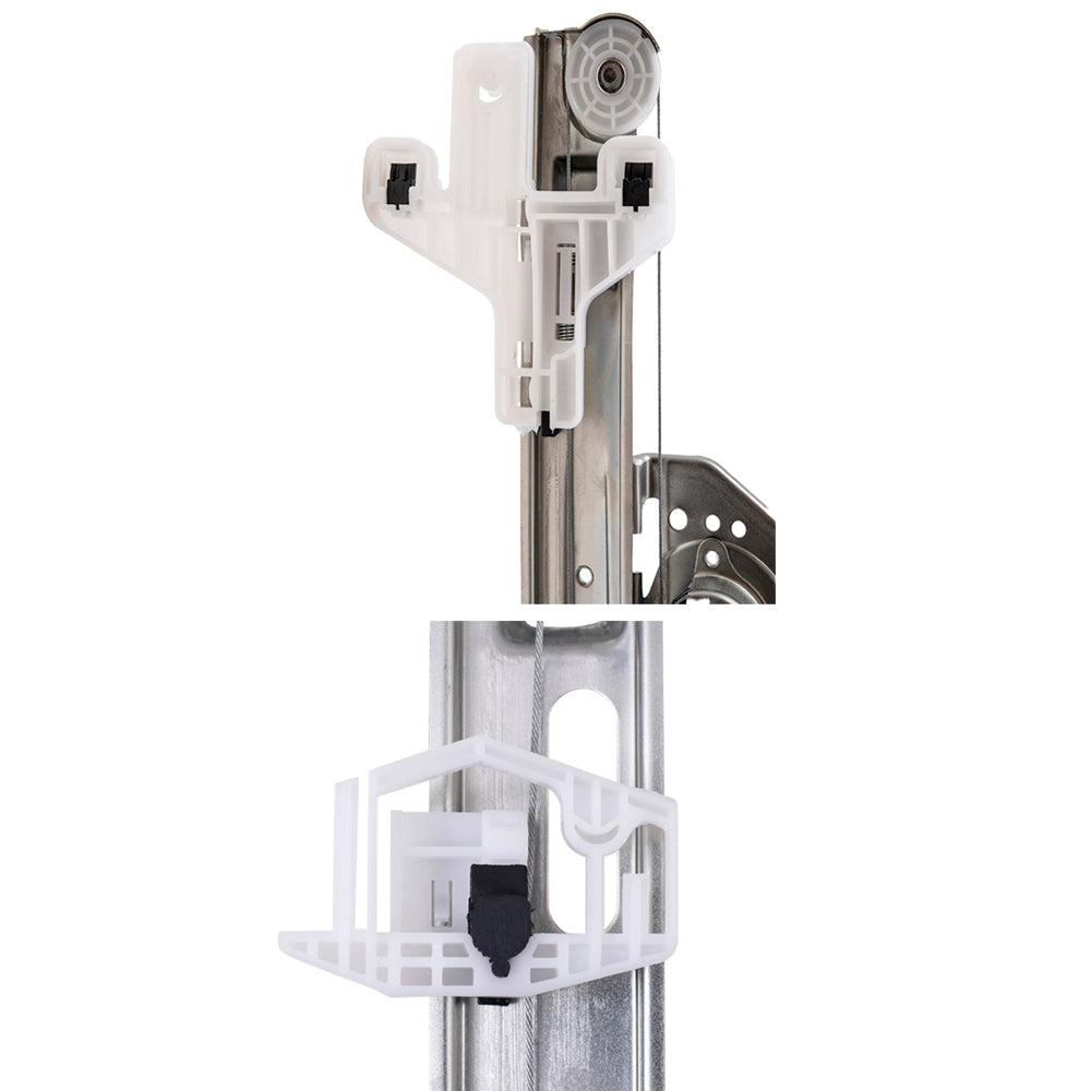 Brock Aftermarket Replacement Front and Rear Passenger Right Power Window Regulator Without Motor Set Compatible with 2007-2017 Compass MK