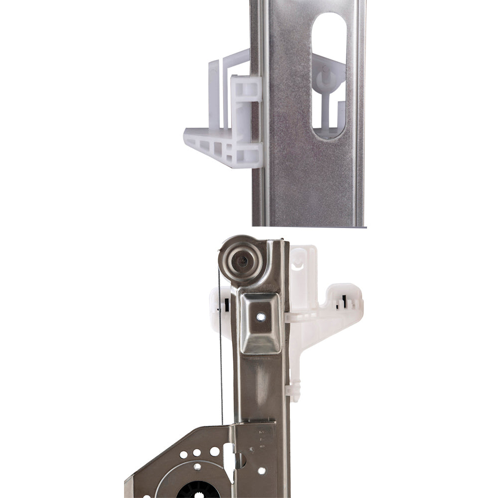 Brock Aftermarket Replacement Front and Rear Passenger Right Power Window Regulator Without Motor Set Compatible with 2007-2017 Compass MK