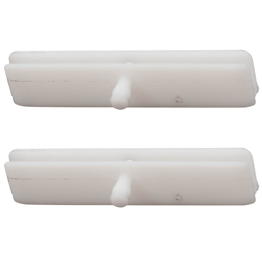 Pair Door Window Glass Run Channel Track Guide Clip Kit for 12-18 Fiat 500 500c