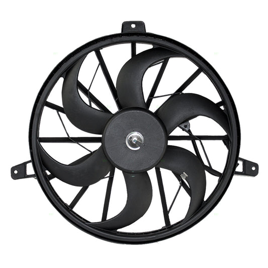 Brock Replacement Radiator Cooling Fan Blade with Motor 2 Pin Connector Compatible with Grand Cherokee Liberty 52079528AB