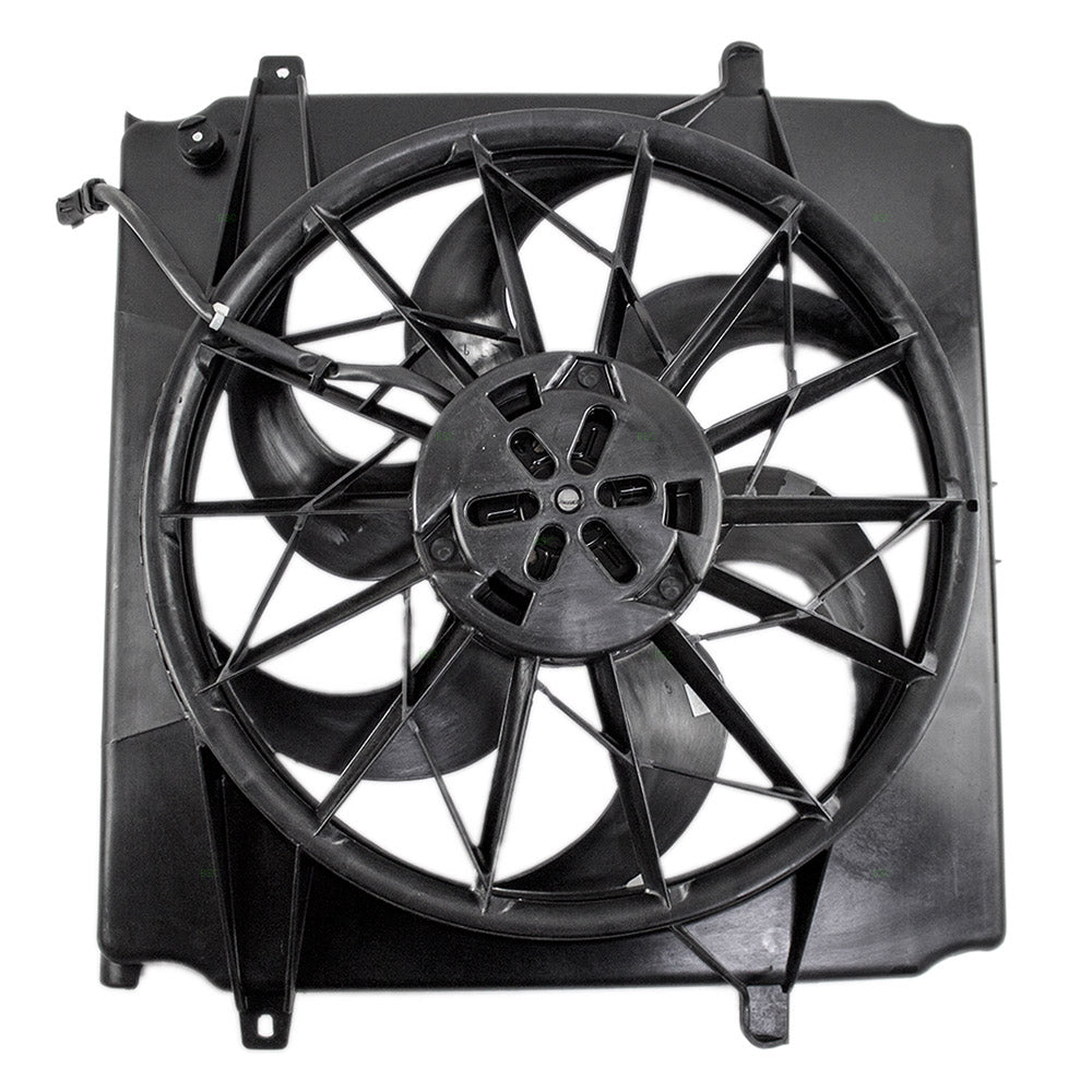 Brock Replacement Radiator Cooling Fan Assembly Compatible with 2002-2004 Liberty 55037659AA