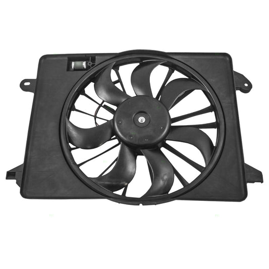 Brock Replacement Single Cooling Fan Assembly Compatible with 2009-2019 300 Charger Challenger 68050129AA