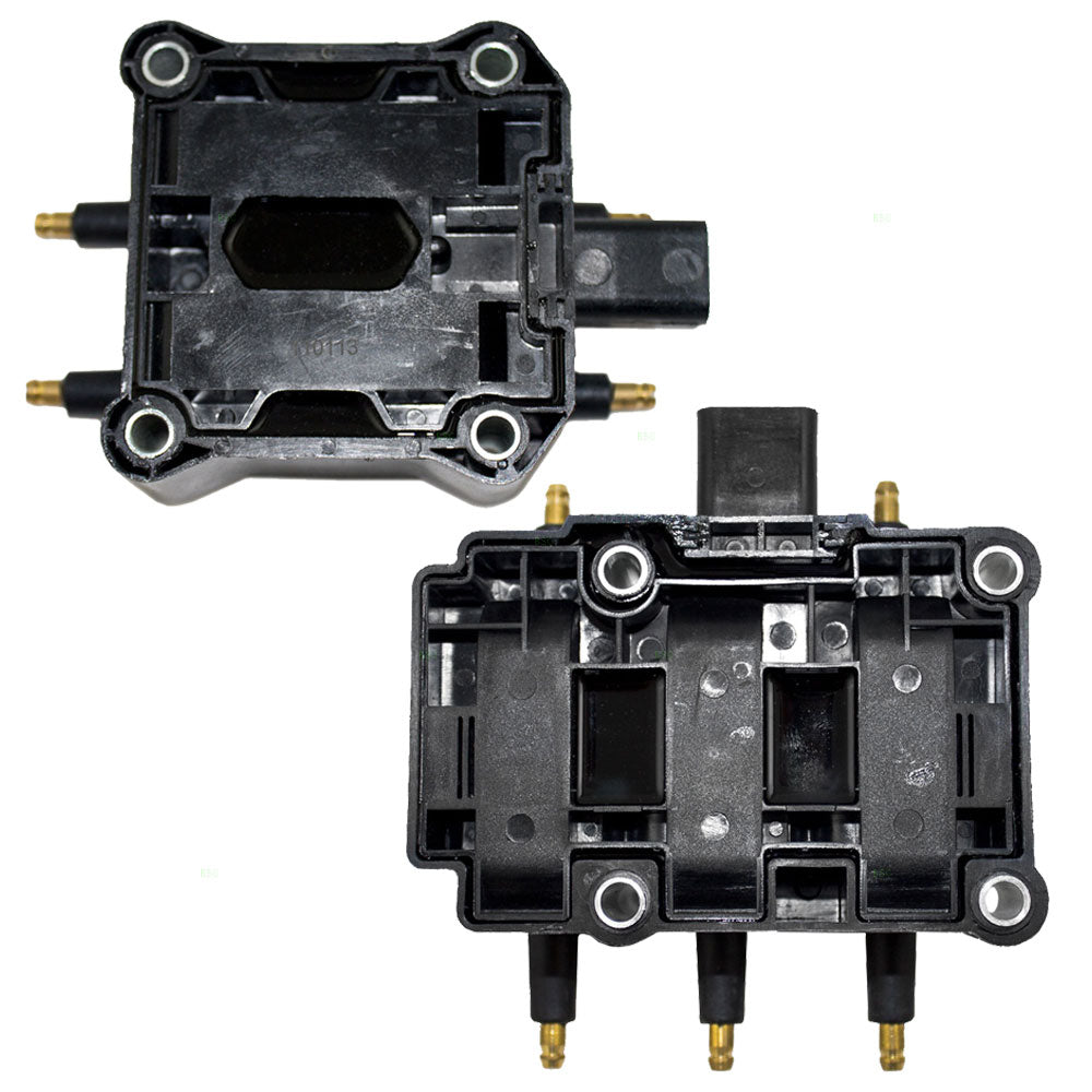 Brock Replacement Two-Piece Set of Ignition Spark Plug Coil Pack Modules Compatible with Various Models 4609103AB 7B0905115