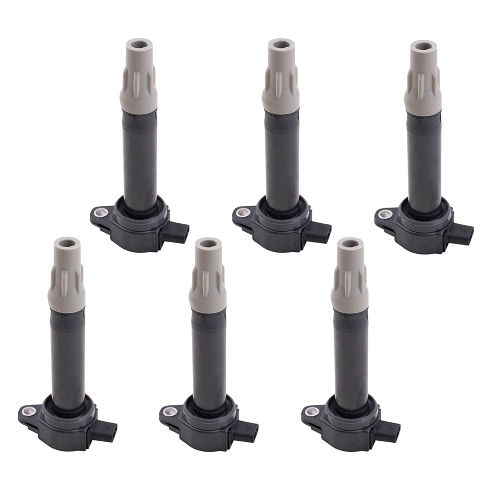 Brock Replacement 6 Piece Set of Six Ignition Spark Plug Coils Compatible with 2006-2010 300 Charger 2.7L 3.5L 6 cyl 4606869AB