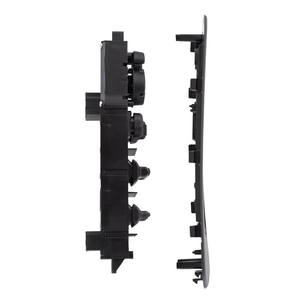 Brock Replacement Drivers Front Power Window Master Switch with Dark Slate Gray Bezel Compatible with 02-05 Crew Cab Pickup Truck 5HZ71XDVAD