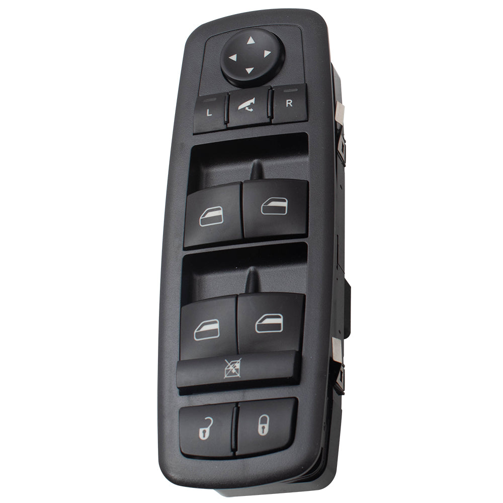 Brock Replacement Front Driver Side Power Window Master Switch 11 Buttons with Power Rear Windows, Power Folding Mirrors & Power Sliding Doors Compatible with 2008-2009 Town & Country/Grand Caravan