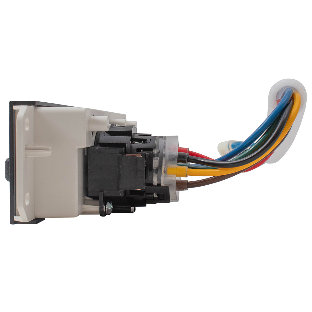 Brock Aftermarket Replacement A/C and Heater Blower Motor Control Switch Compatible With 1999-2001 Jeep Wrangler TJ