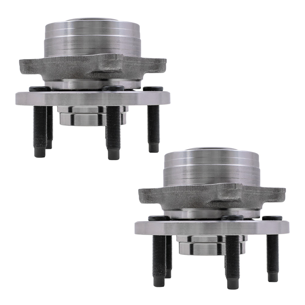 Brock Replacement Set Hubs with Wheel Bearings Compatible with 2013-2019 Police Interceptor Utility