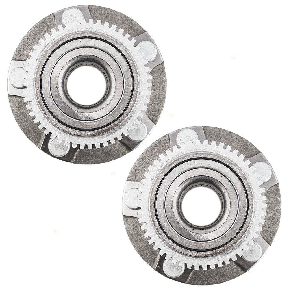 Brock Replacement Pair of Front Wheel Hub Bearings Compatible with 1994-2004 Mustang SVT Bullitt GT Mach I Base w/ ABS 1R3Z1104AA