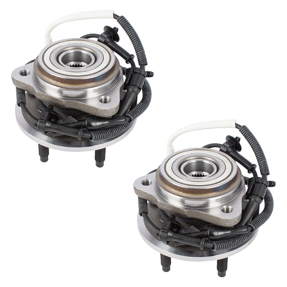 Brock Replacement Pair of Front Wheel Hub Bearings Compatible with 2001-2002 Ranger 2000-2002 B Series Pickup Truck YL5Z1104AA