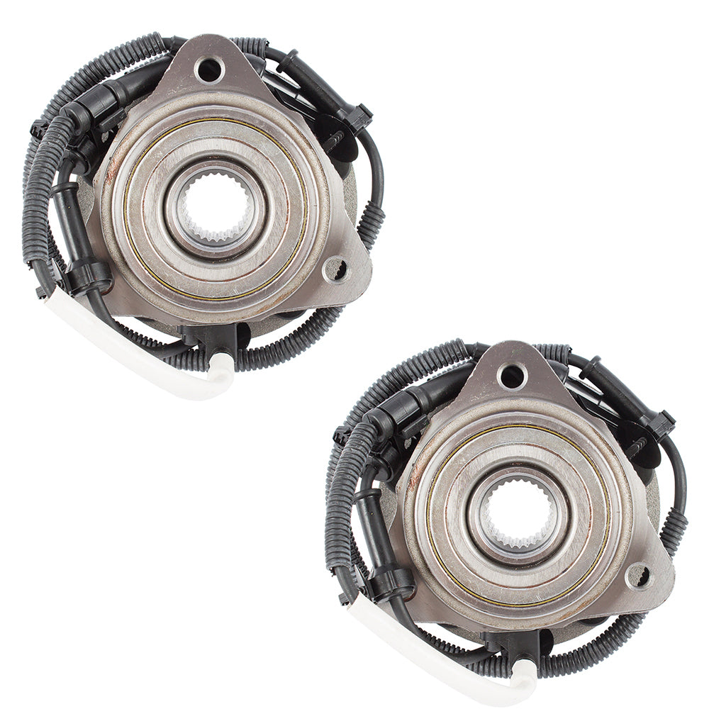 Brock Replacement Pair of Front Wheel Hub Bearings Compatible with 2001-2002 Ranger 2000-2002 B Series Pickup Truck YL5Z1104AA