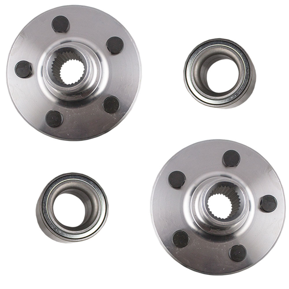 Brock Replacement Pair of Rear Wheel Hub Bearings Repair Kits Compatible with 2002-2010 Explorer & 2007-2010 Sport Trac Pickup Truck 3L2Z-1109-AA