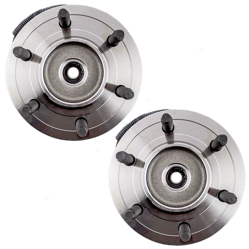 Brock Replacement Pair of Front Wheel Hub Bearings Compatible with 2005-2008 F150 Pickup Truck 7L3Z1104A