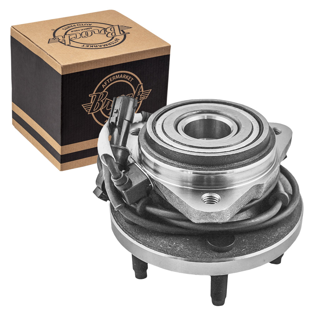 Brock Aftermarket Replacement Front Driver Left Or Passenger Right Hub/Bearing Assembly Compatible With 1995-2001 Ford Explorer 4WD/AWD