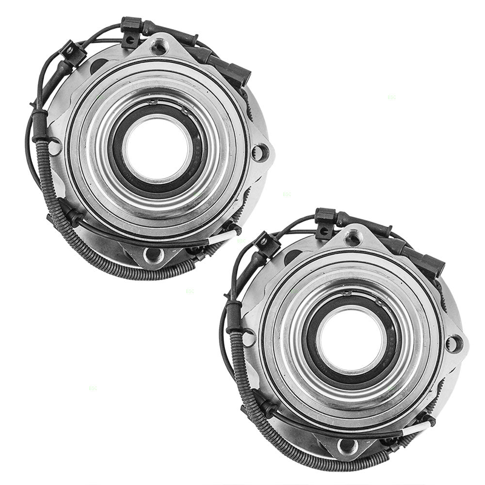 Brock Replacement Pair of Front Wheel Hub Bearings Compatible with 2005-2010 F250 F350 F450 Super Duty Pickup Truck AC3Z1104F