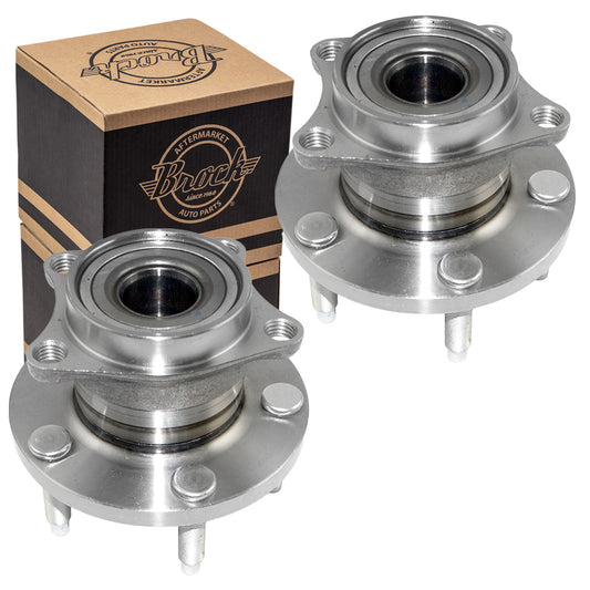 Brock Replacement Pair Set Rear Wheel Hub Bearings Compatible with 2007-2010 Edge MKX 4-Wheel drive 7T4Z 1104 C 512335