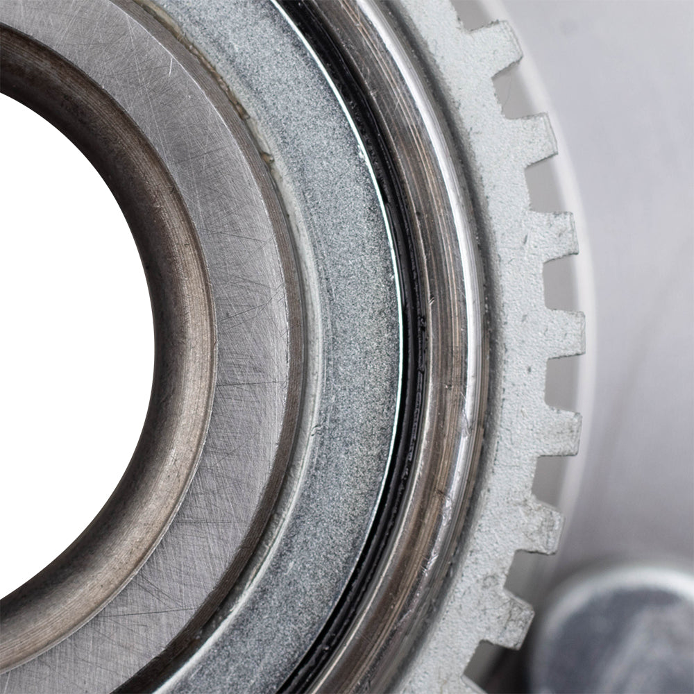 Brock Replacement Pair Rear Hubs & Bearings Compatible with 2006-2012 Fusion Front-Wheel Drive with ABS