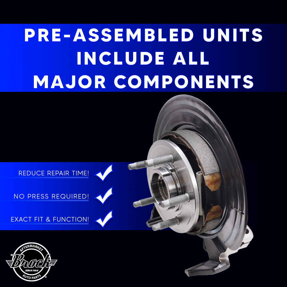 Brock Aftermarket Replacement Rear Driver Left Loaded Suspension Knuckle Assembly Compatible with 2002-2005 Explorer