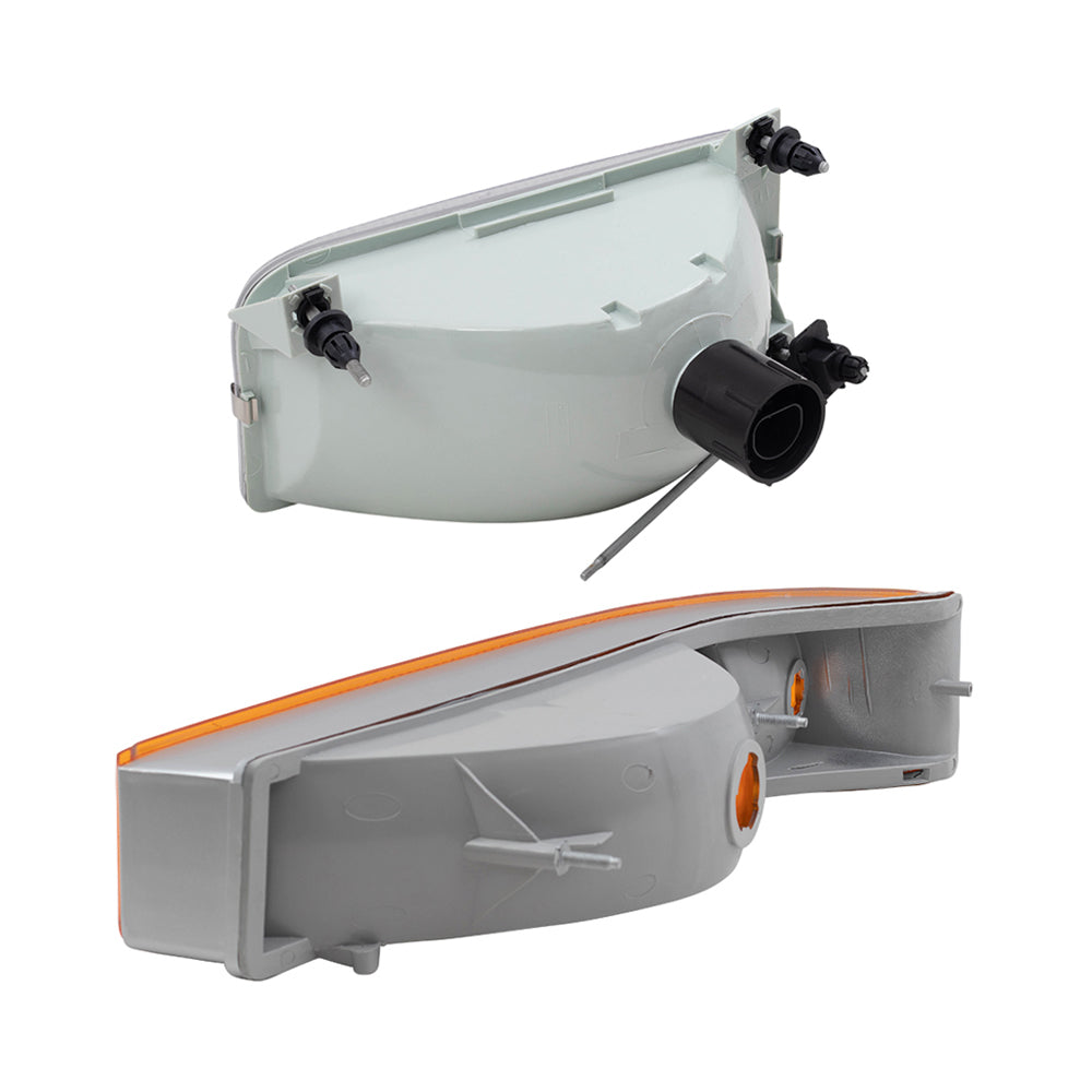 Headlights w/ Park Signal Lights Compatible with 92-96 F150 Pickup Truck