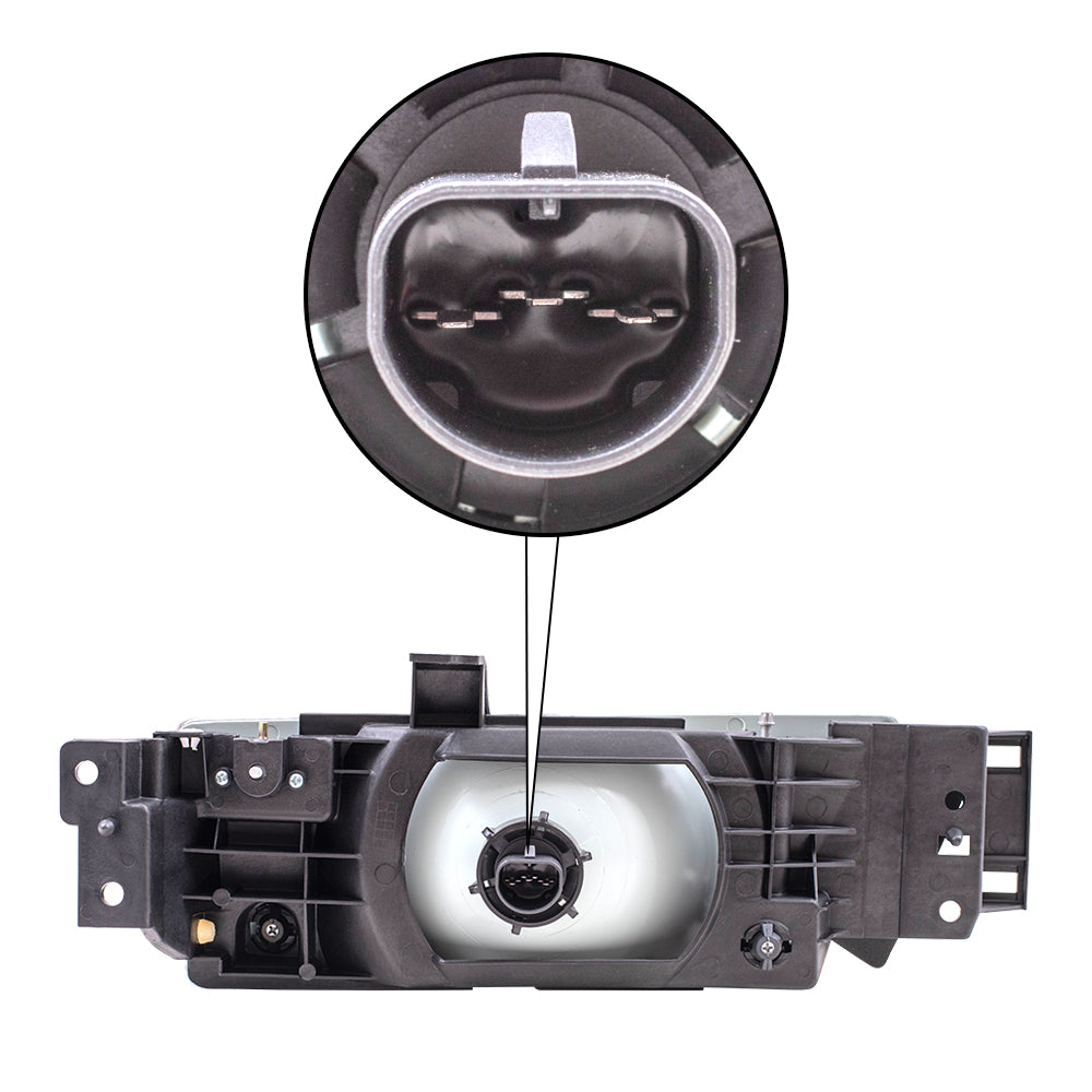 Driver Headlight Headlamp Lens Assembly fits 1991-1996 Ford Escort F1CZ13008B