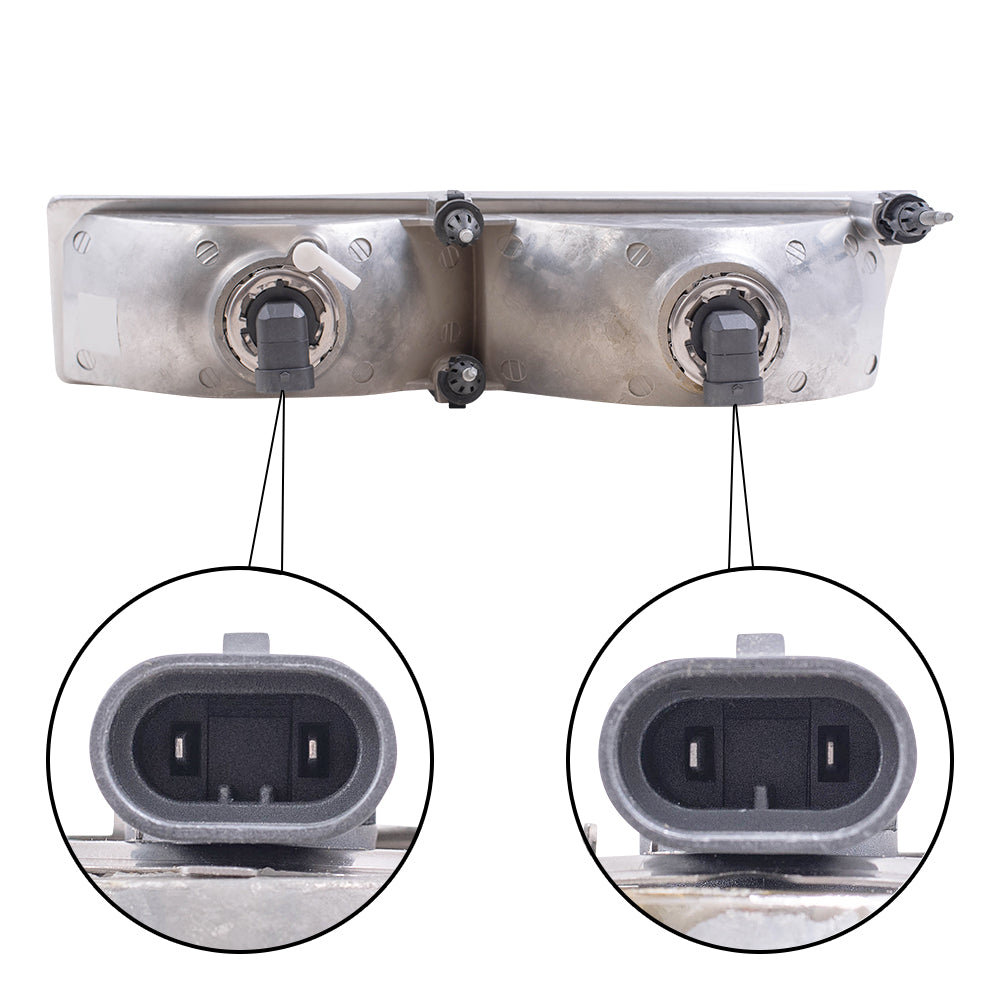 Brock Replacement Driver and Passenger Headlights Headlamps Compatible with Cougar FOWY 13008 B FOWY 13008 A