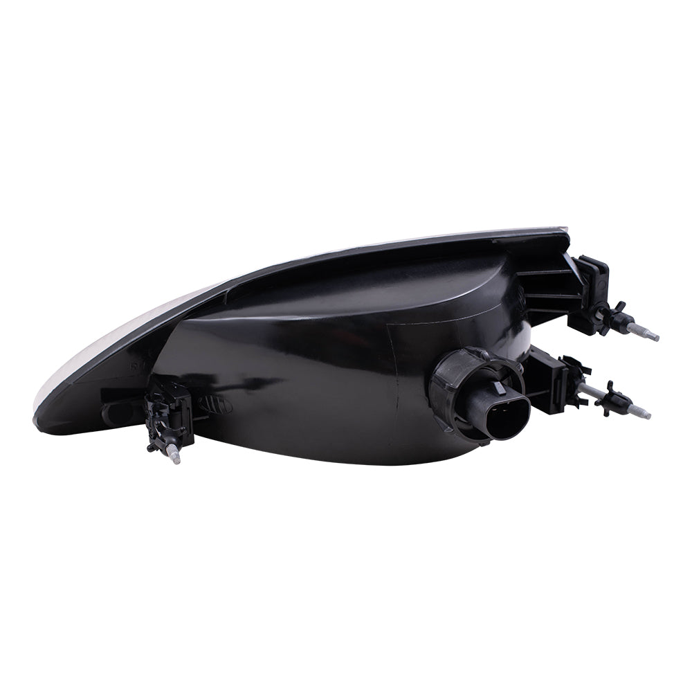 Brock Replacement Passengers Headlight Headlamp with Textured Lens Compatible with Mustang F4ZZ13008E