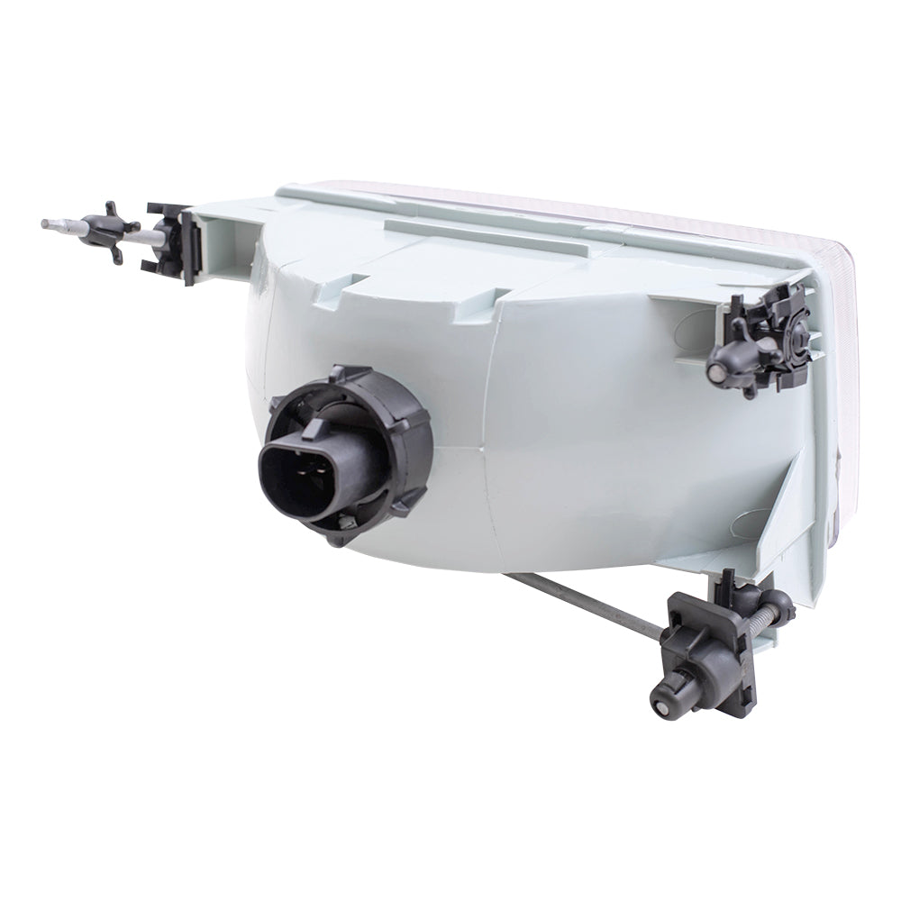 Brock Aftermarket Replacement Driver Left Passenger Right Halogen Headlight Assembly Set Compatible with 1995-2001 Ford Explorer