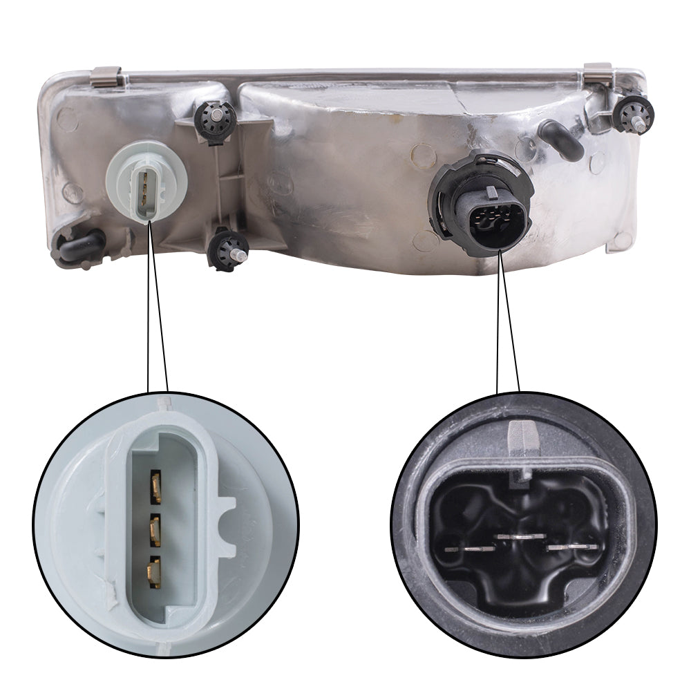 Brock Headlight Assembly fits 1995-1997 Lincoln Town Car Passenger Headlamp F5VY13008A