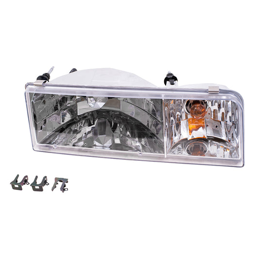 Brock Headlight Assembly fits 1995-1997 Lincoln Town Car Passenger Headlamp F5VY13008A
