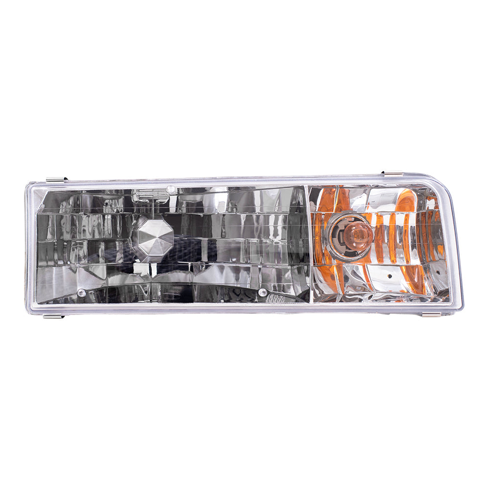 Brock Headlight Assembly fits 1995-1997 Lincoln Town Car Passenger Headlamp F5VY13008A
