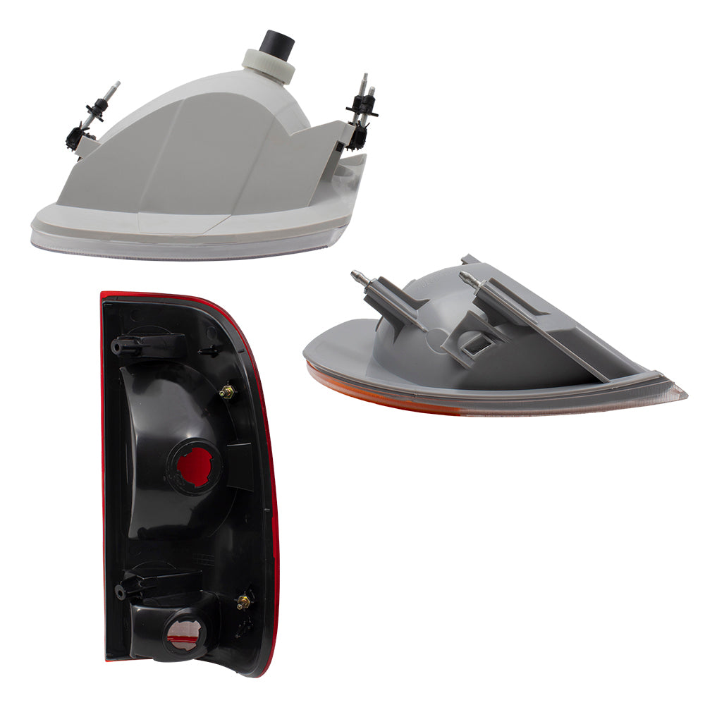 Headlight Tail Light Park/Signal Light for 97-03 F-150 Piece Set