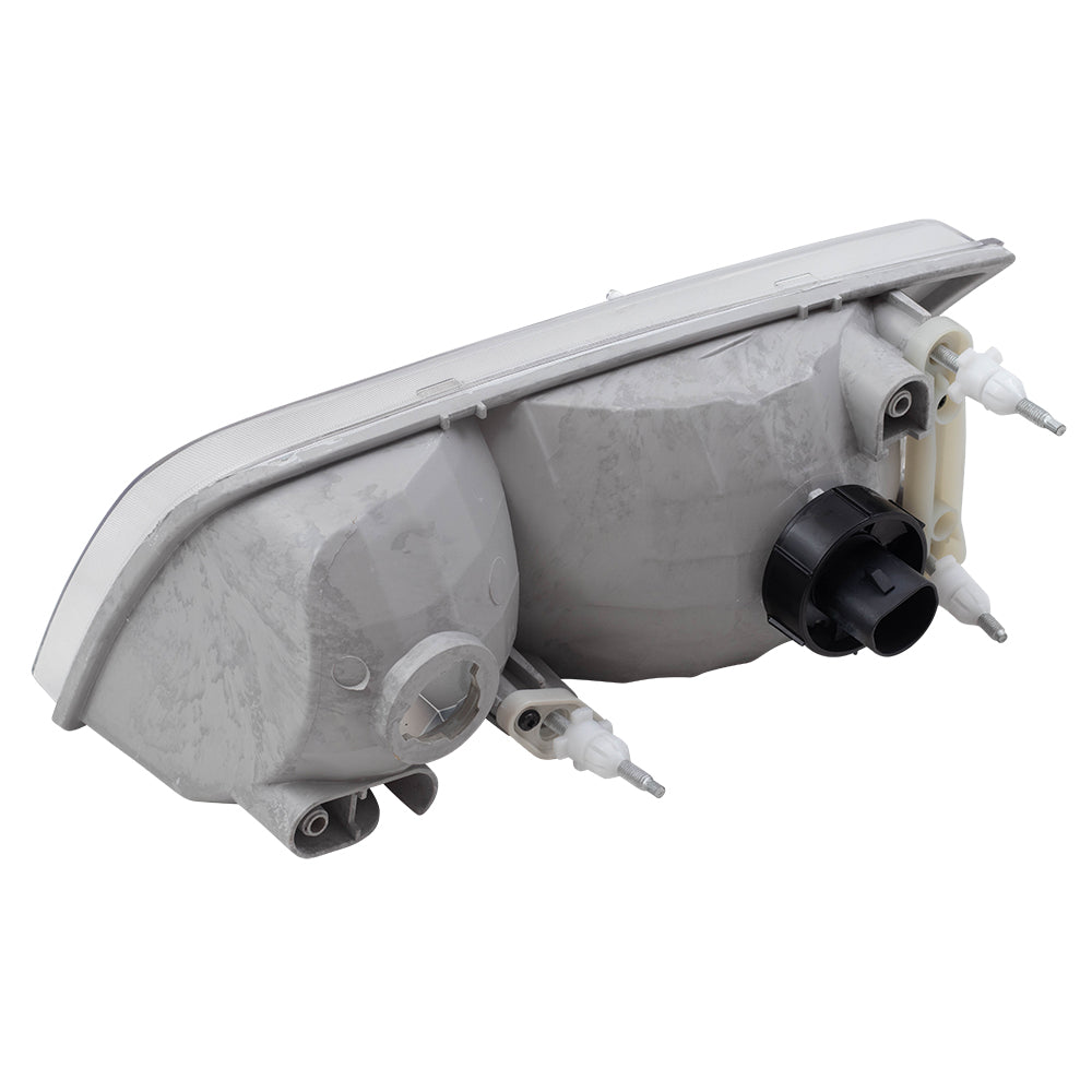 Brock Replacement Driver and Passenger Headlights Headlamps Compatible with 1998-2011 Crown Victoria 4W7Z 13008 A 4W7Z 13008 B