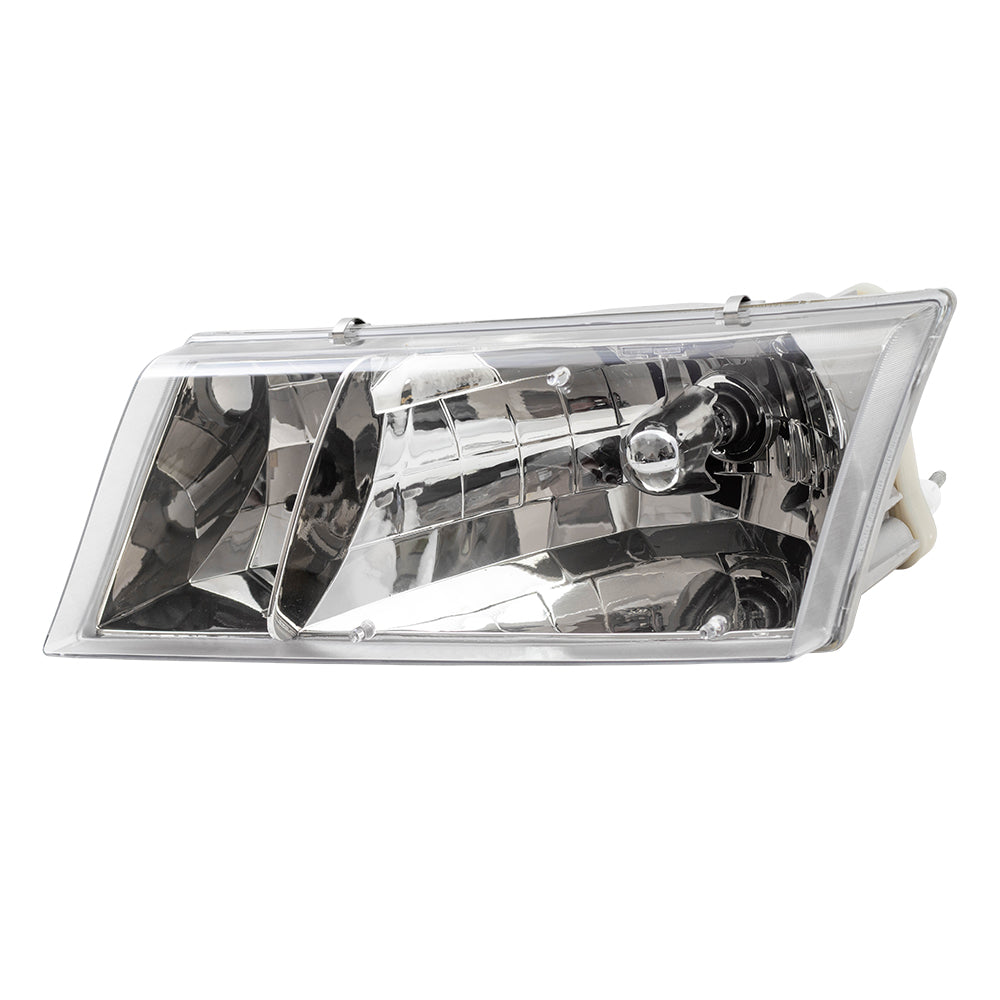 Brock Replacement Drivers Headlight Headlamp Lens Compatible with 1998-2002 Grand Marquis YW3Z 13008 CB