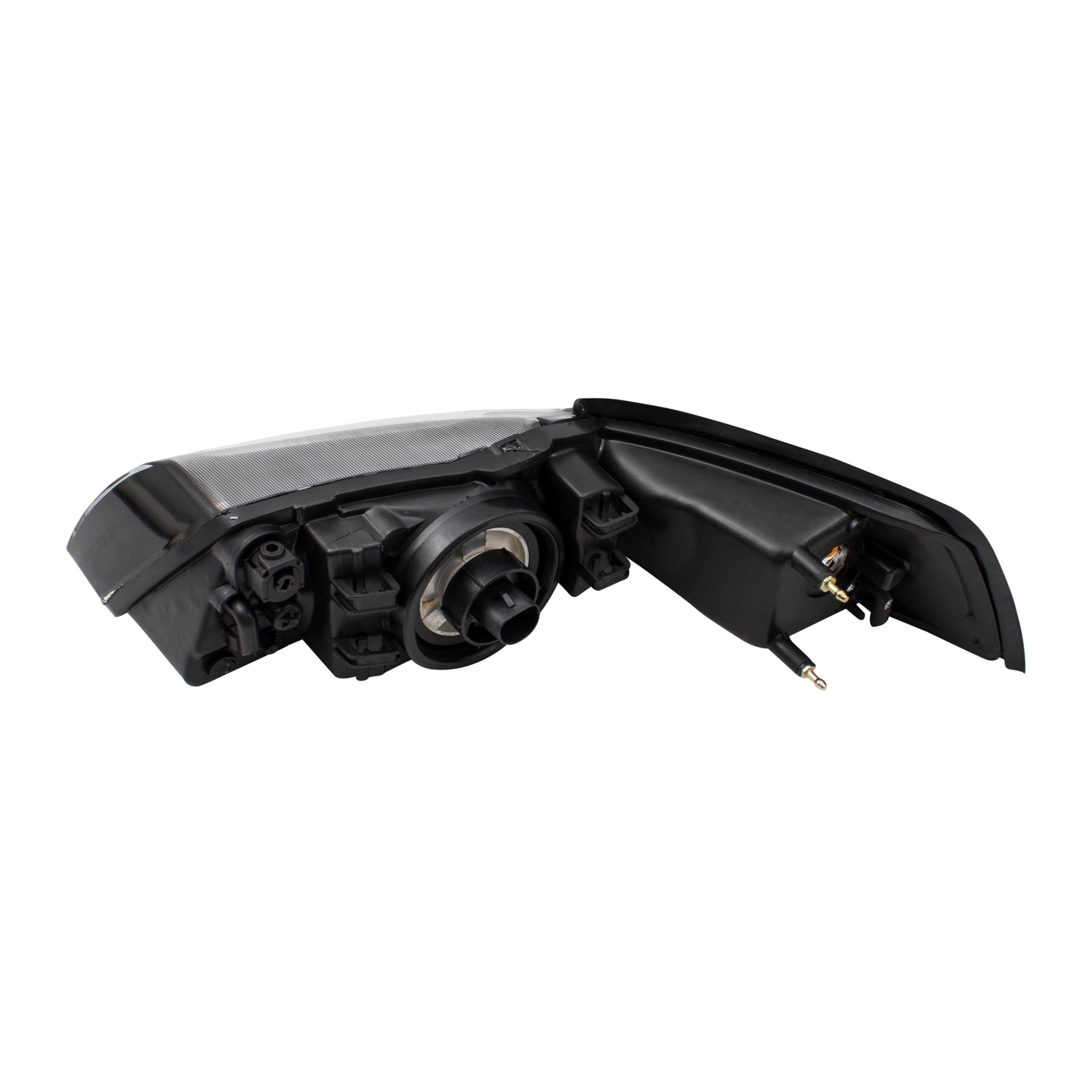 Brock Replacement Passengers Halogen Headlight with Smoked Lens with Black Bezel Compatible with 1999-2004 Mustang 3R3Z 13008 CA