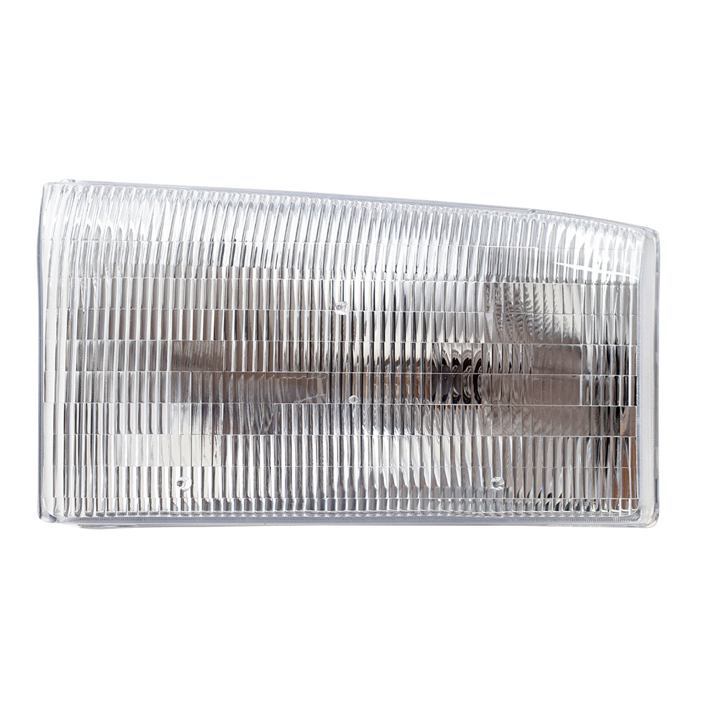 Brock Composite Headlight fits 99-04 Super Duty Pickup Driver Side Lined Center Lens