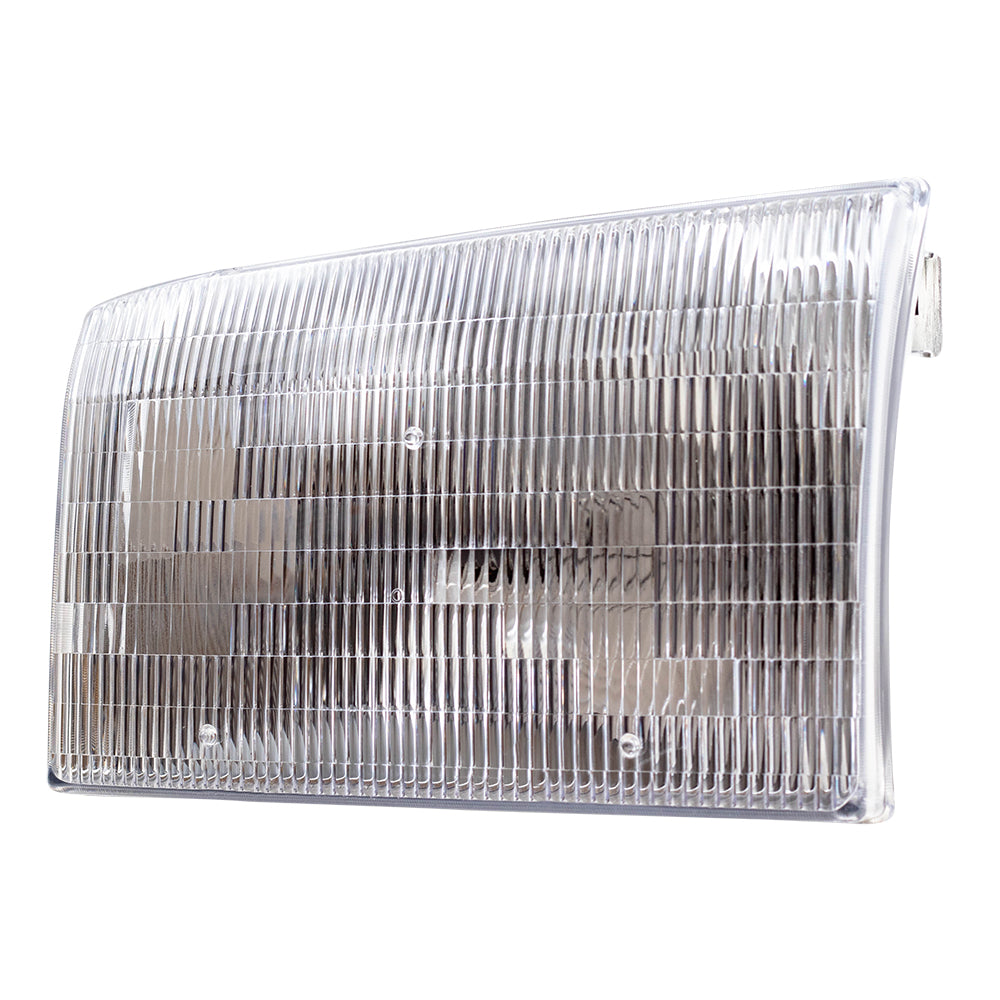 Composite Headlight fit 99-04 Ford Super Duty Pickup Passenger Lined Center Lens