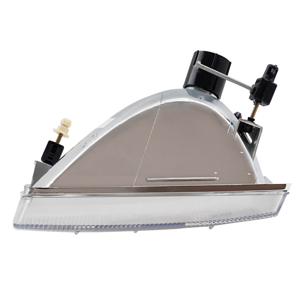 Composite Headlight fit 99-04 Ford Super Duty Pickup Passenger Lined Center Lens