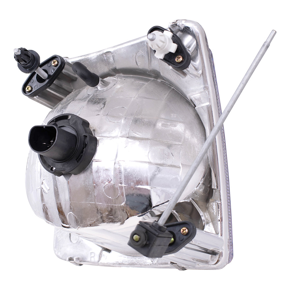 Brock Replacement Passengers Headlight Headlamp Lens Compatible with 2001-2005 Explorer Sport Trac Pickup Truck 1L5Z 13008 AA