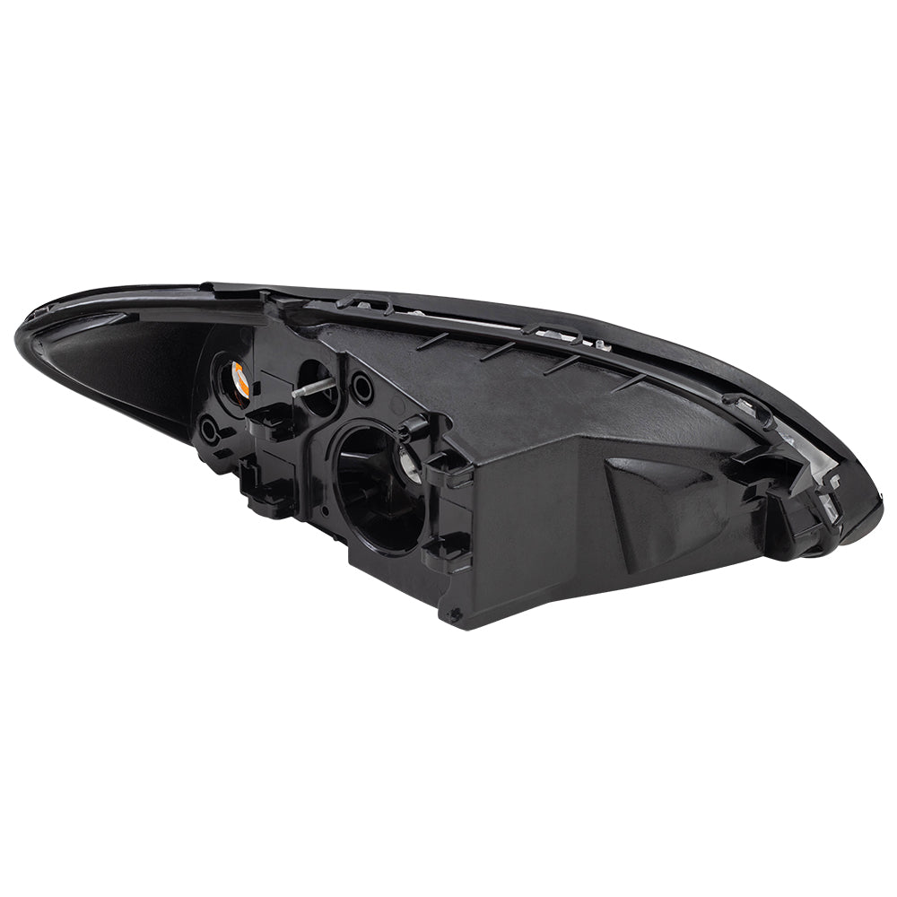 Brock Replacement Drivers Halogen Headlight Headlamp with Chrome Bezel Compatible with 00-07 Taurus 1F1Z13008AB