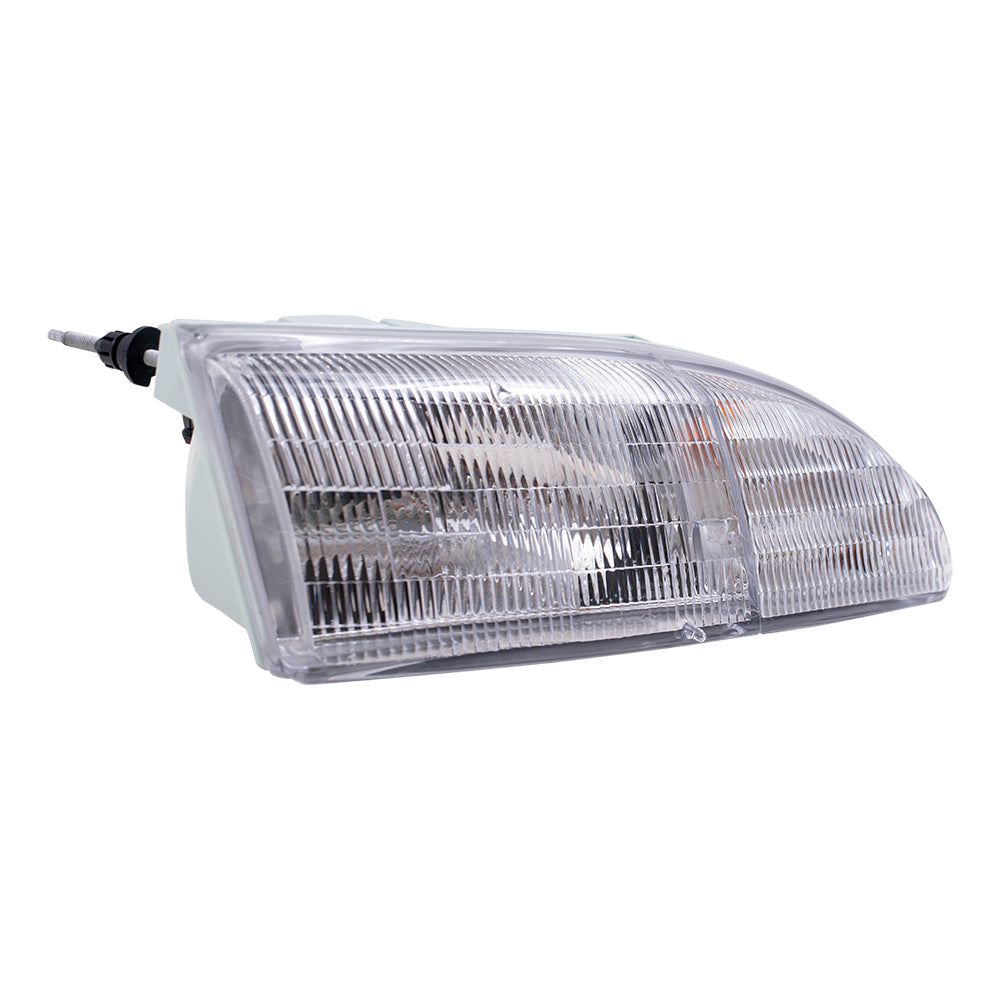 Brock Replacement Passengers Headlight Headlamp Compatible with 1994-1995 Thunderbird F4SZ13008A