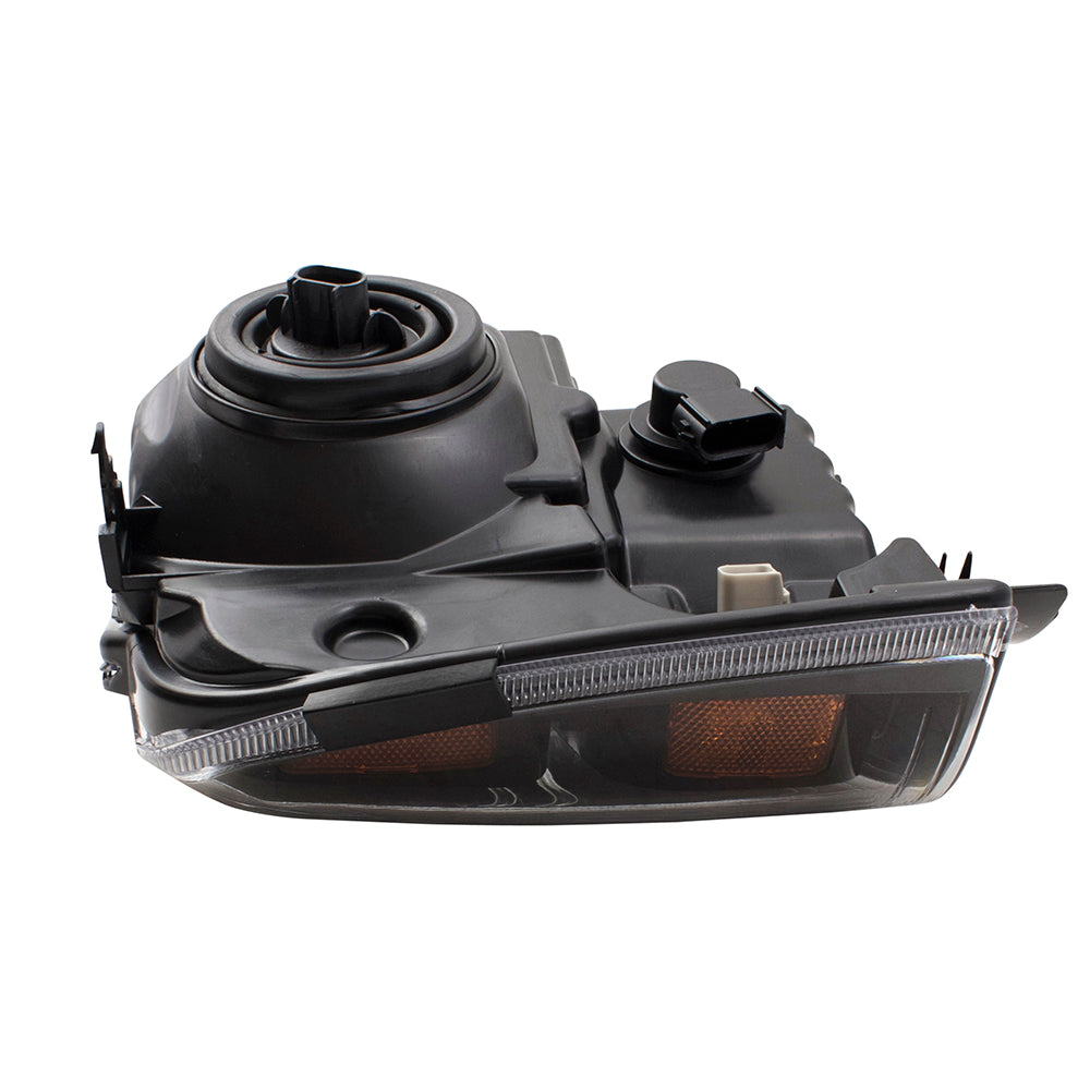Brock Replacement Driver + Passenger Halogen Headlights w/ Black Bezels Compatible with 05-07 Super Duty Pickup Truck Replaces 6C3Z13008DB 6C3Z13008CB FO2502224 FO2503224