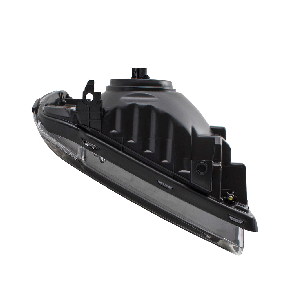 Brock Replacement Passengers Halogen Headlight w/ Black Bezel Compatible with 05-07 Super Duty Pickup Truck Replaces 6C3Z13008CB FO2503224